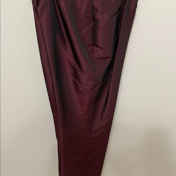 Ann Taylor Cropped Burgundy Pants 4 VEUC (used once) - Picture 2 of 6